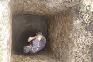 Монтаж станции биологической очистки Астра 4 СНТ Ритм