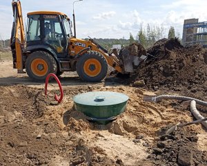 Монтаж Евролос ПРО 12 самотечный с горловиной 300мм, Янино