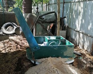 Монтаж автономной канализации Биодека 5-1300 принудительный