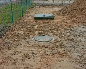 Монтаж станции биологической очистки Топас 8, Репино Парк