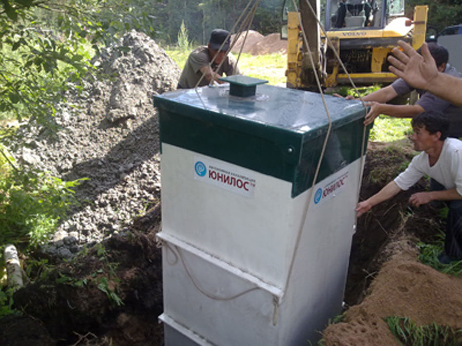 Монтаж септика