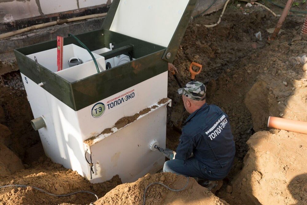 Ввод септика Топас в эксплуатацию